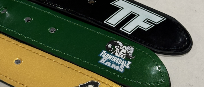 Custom baseball belts